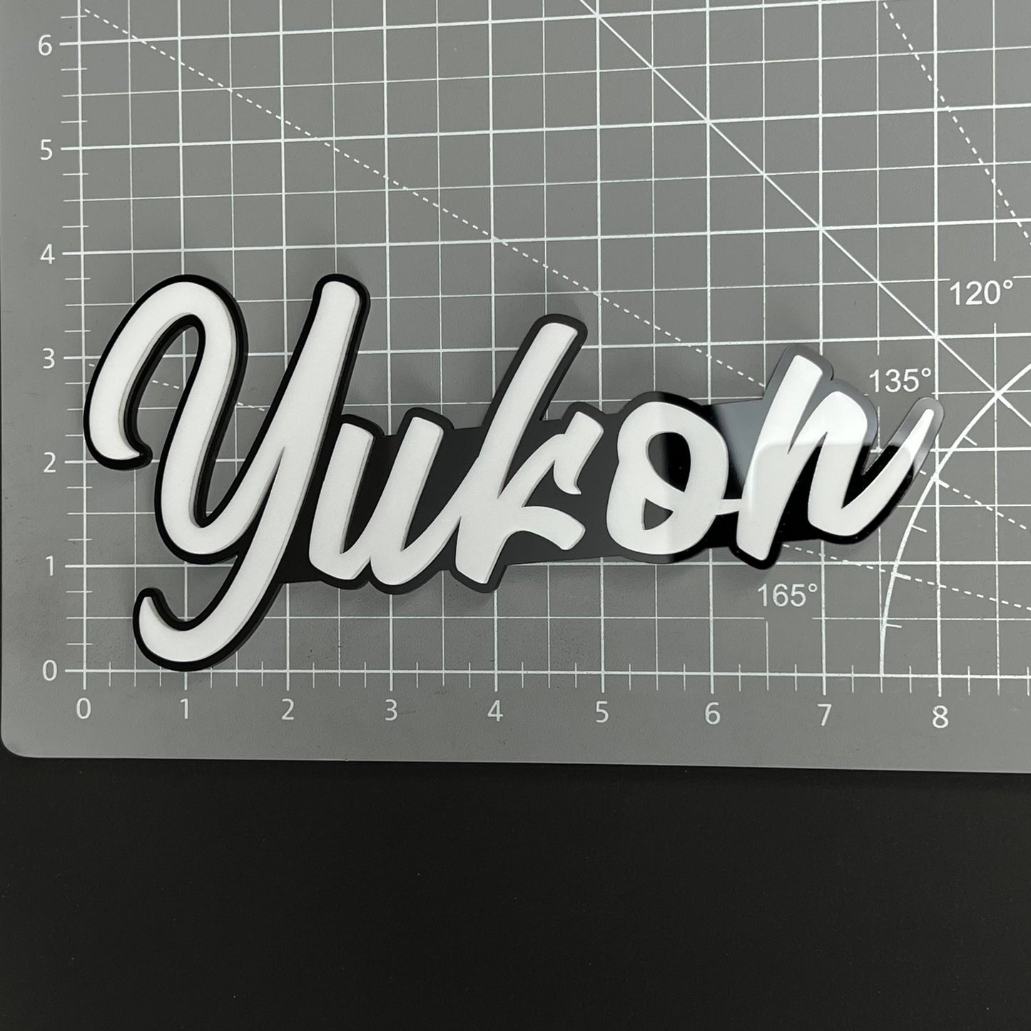 1PC Yukon 3D Acrylic Badge - Car Truck Emblem Fender Tailgate Trunk Sticker