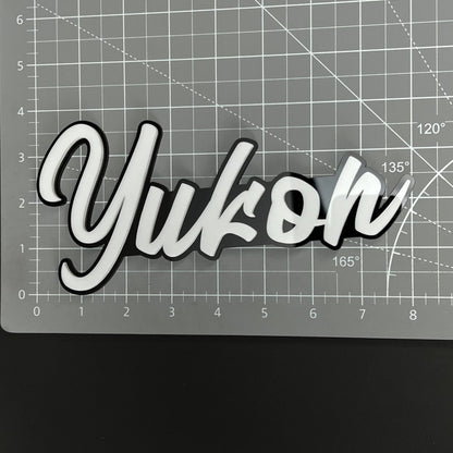 1PC Yukon 3D Acrylic Badge - Car Truck Emblem Fender Tailgate Trunk Sticker