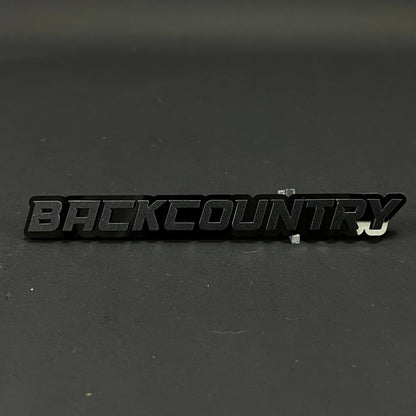 1PC BACKCOUNTRY 3D Acrylic Badge - Car Truck Emblem Fender Sticker