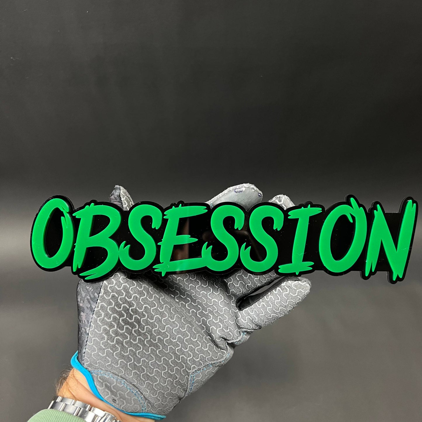 1PC OBSESSION 3D Acrylic Badge - Car Truck Emblem Fender Tailgate Trunk Sticker