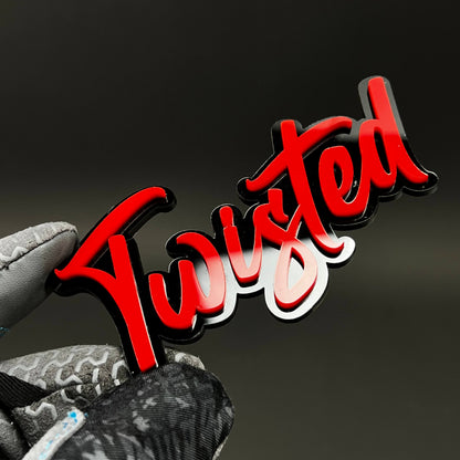 1PC TWISTED 3D Acrylic Badge - Car Truck Emblem Fender Tailgate Trunk Sticker