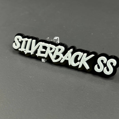 1PC SILVERBACK SS 3D Acrylic Badge - Car Truck Emblem Fender Sticker