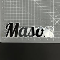 1PC Mason 3D Acrylic Badge - Car Truck Emblem Fender Tailgate Trunk Sticker