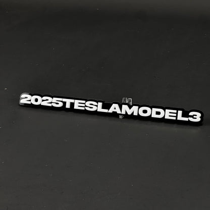 1PC 2025TESLAMODEL3 3D Acrylic Badge - Car Truck Emblem Fender Sticker