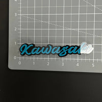1PC Kawasaki 3D Acrylic Badge - Car Truck Emblem Fender Tailgate Trunk Sticker