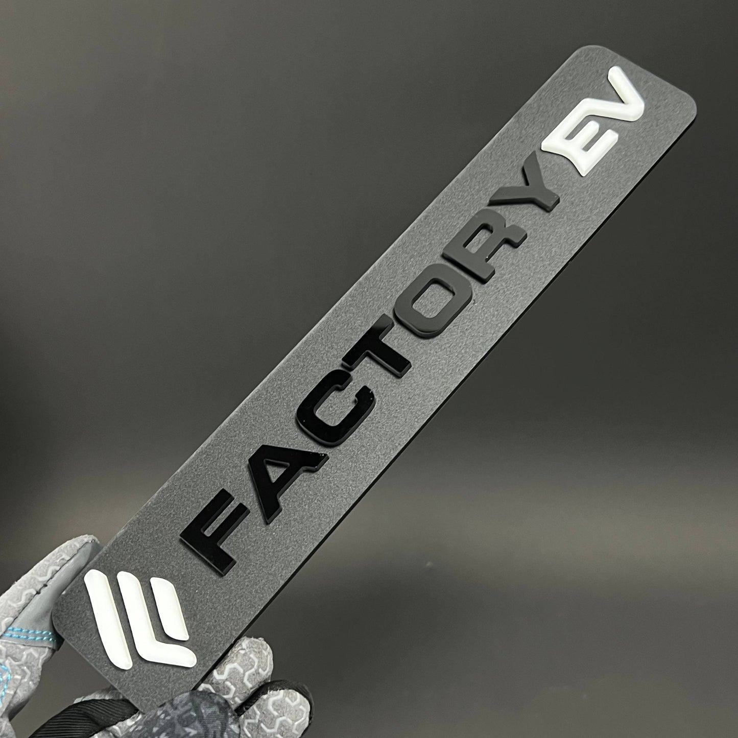 1PC FACTORY EV 3D Acrylic Badge - Car Truck Emblem Fender Tailgate Trunk Sticker