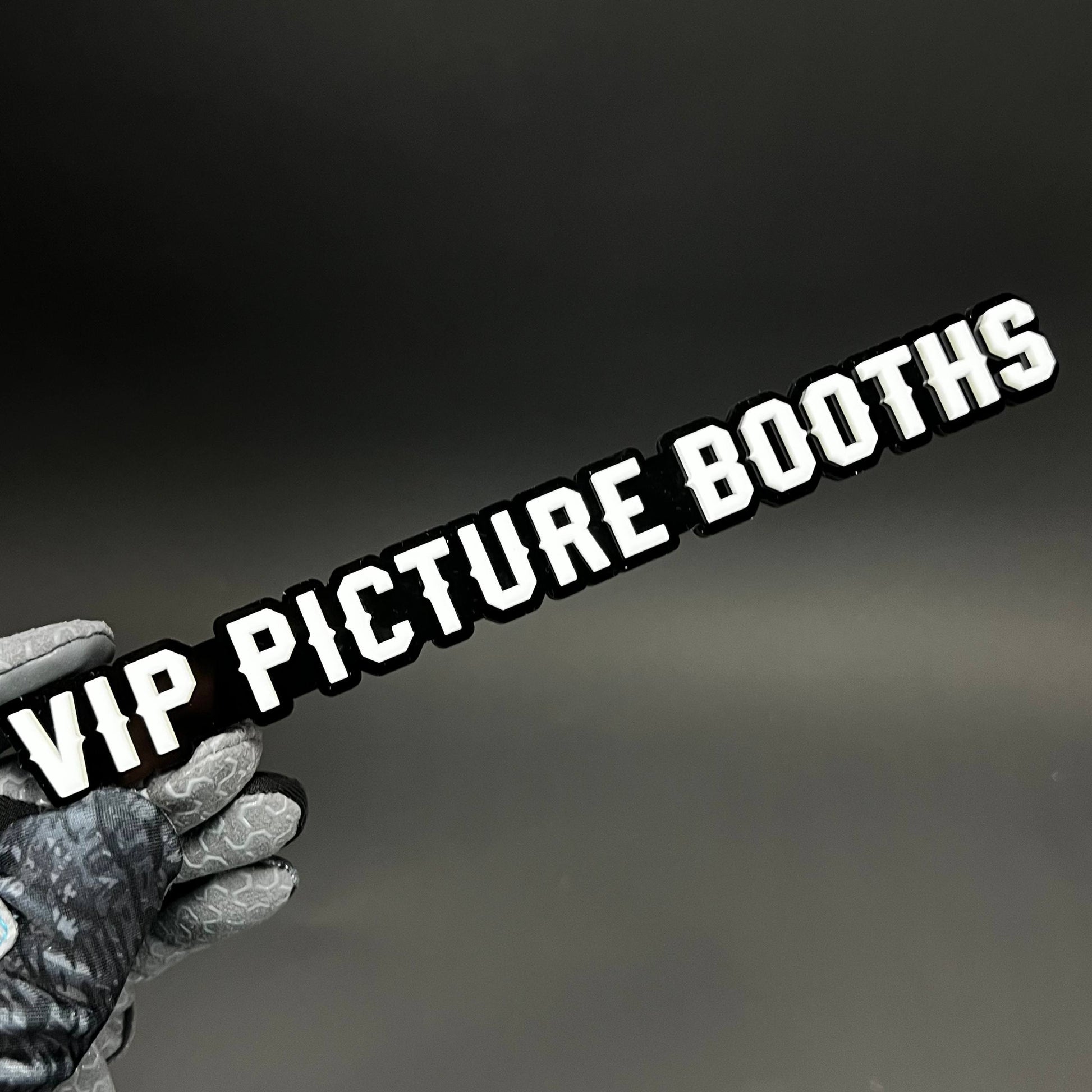 1PC VIP PICTURE BOOTHS 3D Acrylic Badge - Car Truck Emblem Fender Sticker