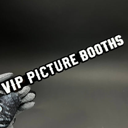 1PC VIP PICTURE BOOTHS 3D Acrylic Badge - Car Truck Emblem Fender Sticker