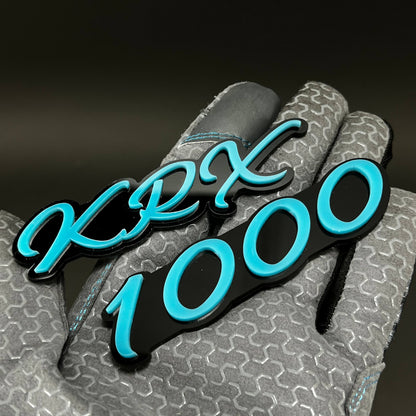 1PC KRX 1000 3D Acrylic Badge - Car Truck Emblem Fender Tailgate Trunk Sticker
