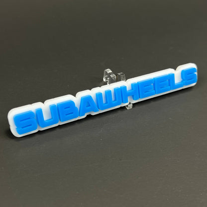 1PC SUBAWHEELS 3D Acrylic Badge - Car Truck Emblem Fender Tailgate Trunk Sticker