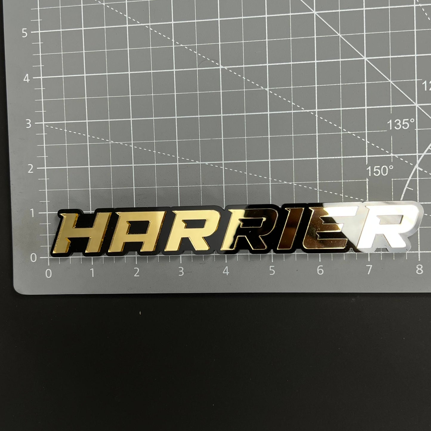 1PC HARRIER 3D Acrylic Badge - Car Truck Emblem Fender Tailgate Trunk Sticker