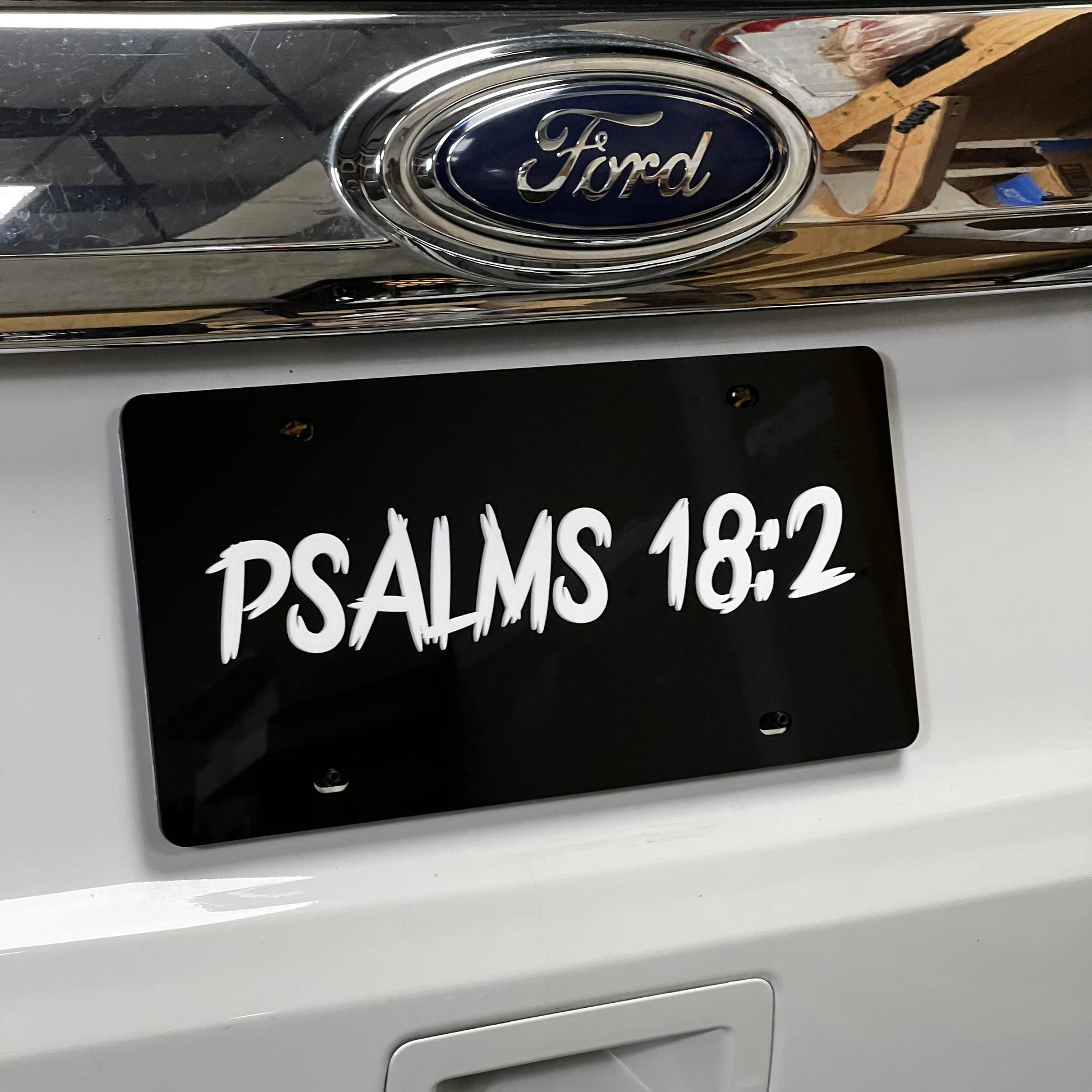 1PC PSALMS 18:2 3D Acrylic Badge - Car Truck Emblem Fender Sticker
