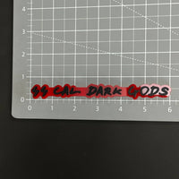 1PC .32 CAL DARK GODS 3D Acrylic Badge - Car Truck Emblem Fender Sticker