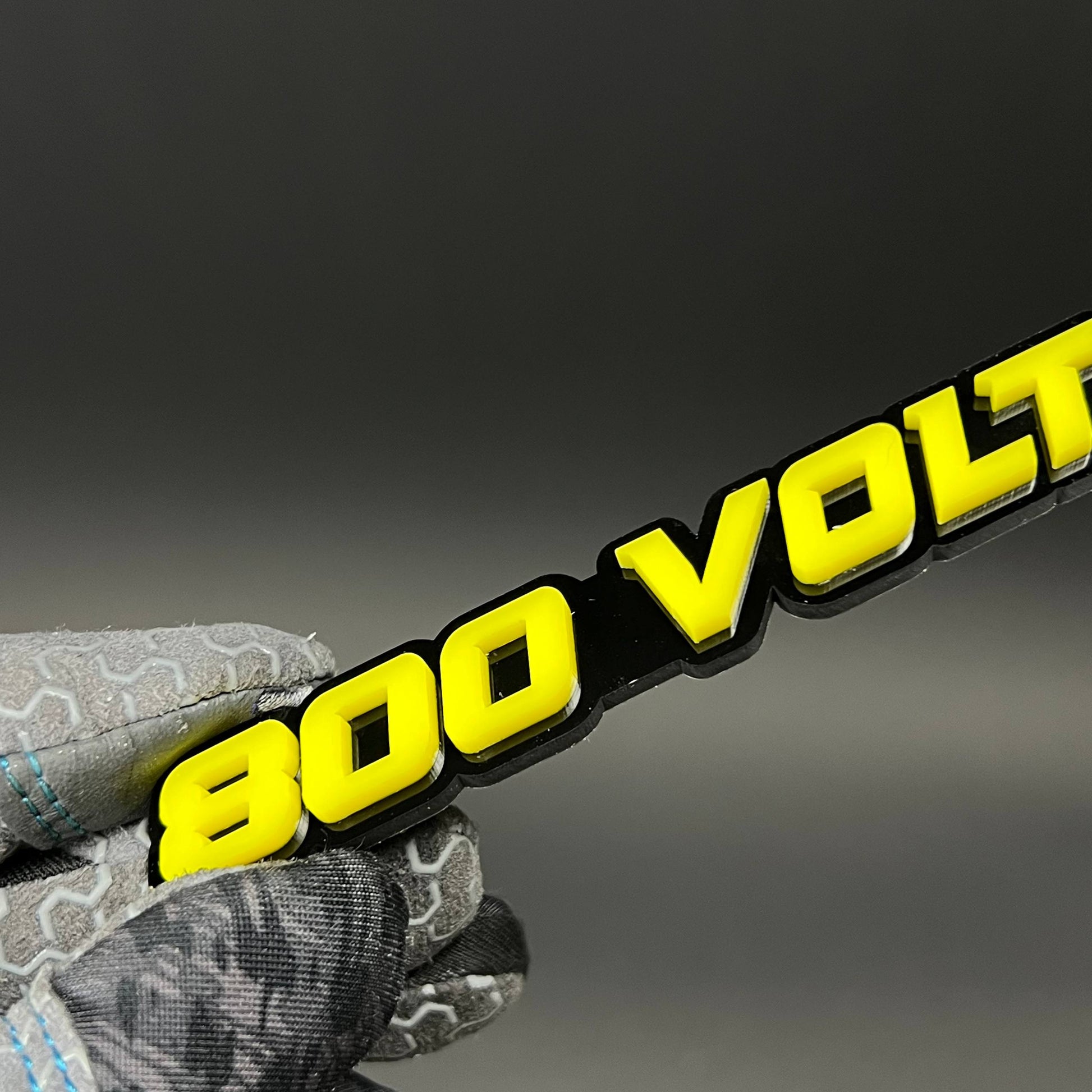 1PC 800 VOLT 3D Acrylic Badge - Car Truck Emblem Fender Tailgate Trunk Sticker