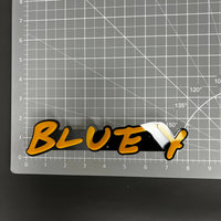 1PC BLUEY 3D Acrylic Badge - Car Truck Emblem Fender Tailgate Trunk Sticker