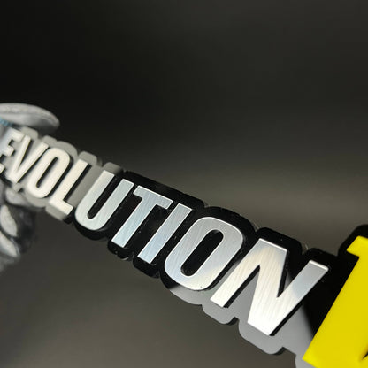 1PC EVOLUTION V 3D Acrylic Badge - Car Truck Emblem Fender Sticker