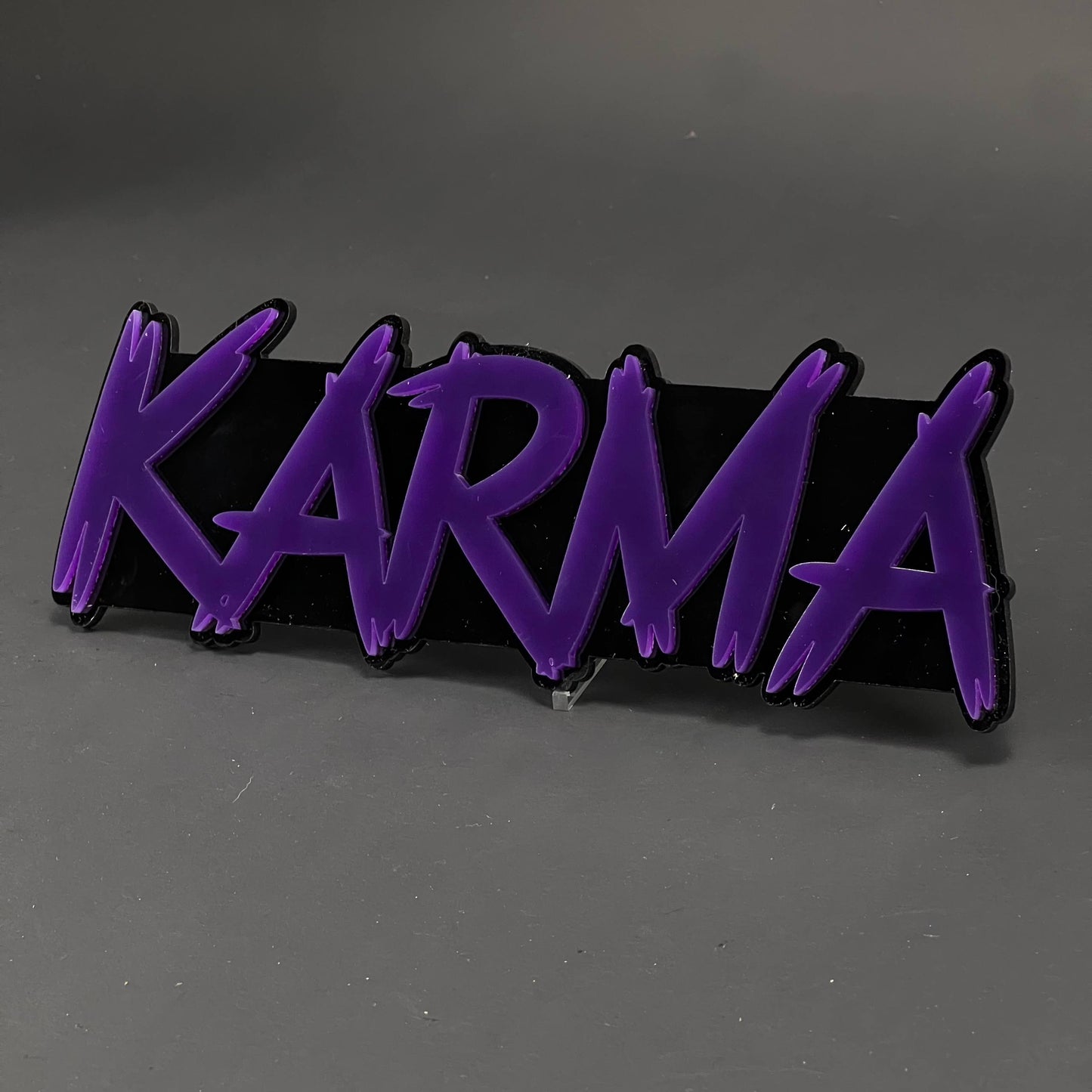 1PC KARMA 3D Acrylic Badge - Car Truck Emblem Fender Tailgate Trunk Sticker