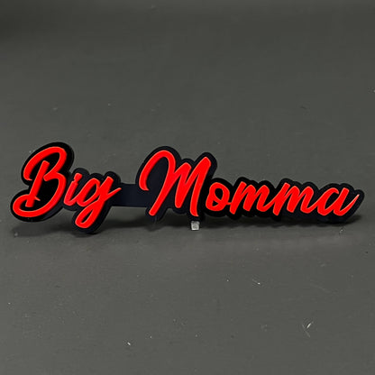 1PC Big Momma 3D Acrylic Badge - Car Truck Emblem Fender Tailgate Trunk Sticker