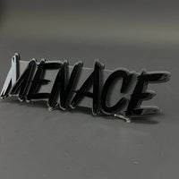 1PC MENACE 3D Acrylic Badge - Car Truck Emblem Fender Tailgate Trunk Sticker