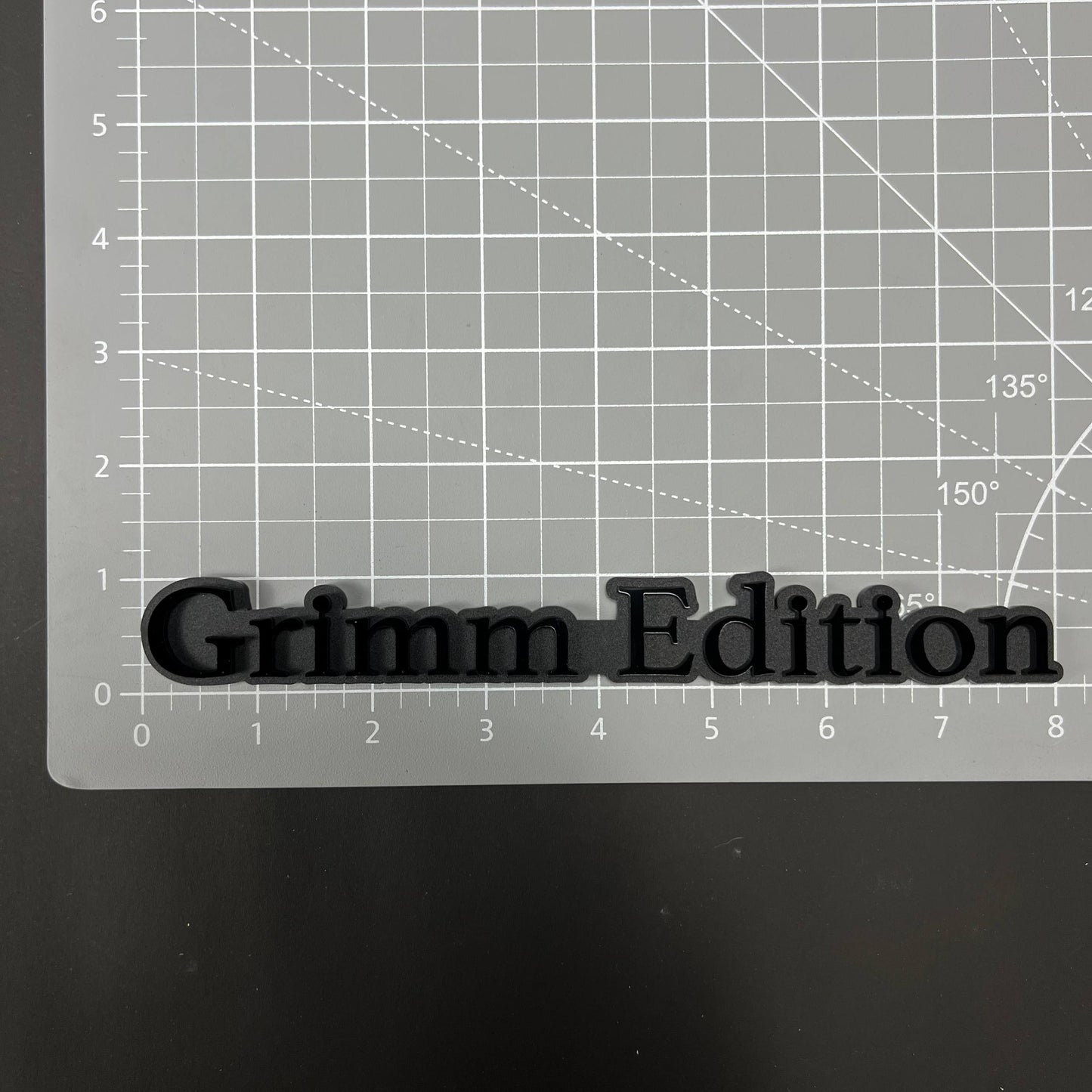 1PC Grimm Edition 3D Acrylic Badge - Car Truck Emblem Fender Sticker