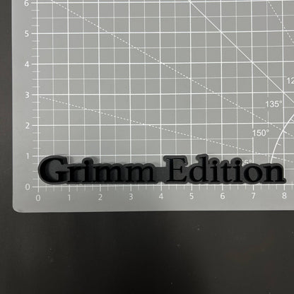 1PC Grimm Edition 3D Acrylic Badge - Car Truck Emblem Fender Sticker