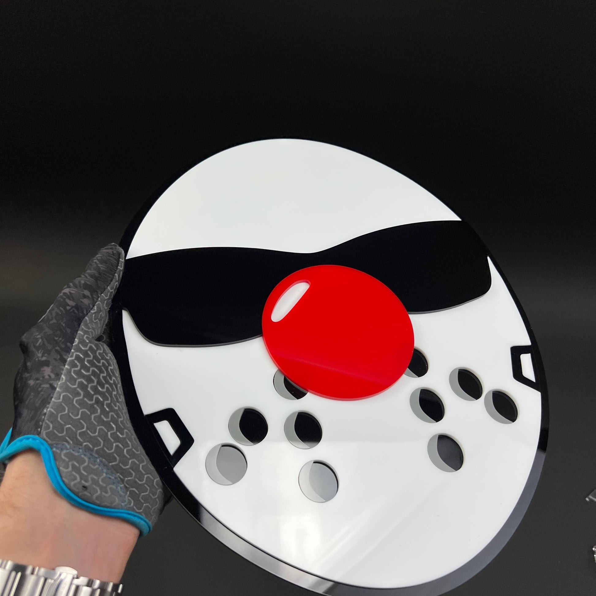 1PC Hockey Mask 3D Acrylic Badge - Car Truck Emblem Fender Sticker