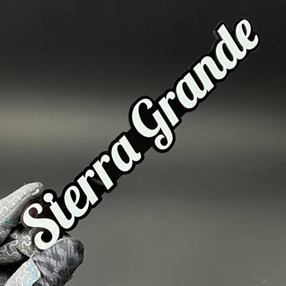 1PC Sierra Grande 3D Acrylic Badge - Car Truck Emblem Fender Sticker
