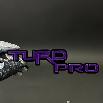 1PC TURD PRO 3D Acrylic Badge - Car Truck Emblem Fender Tailgate Trunk Sticker