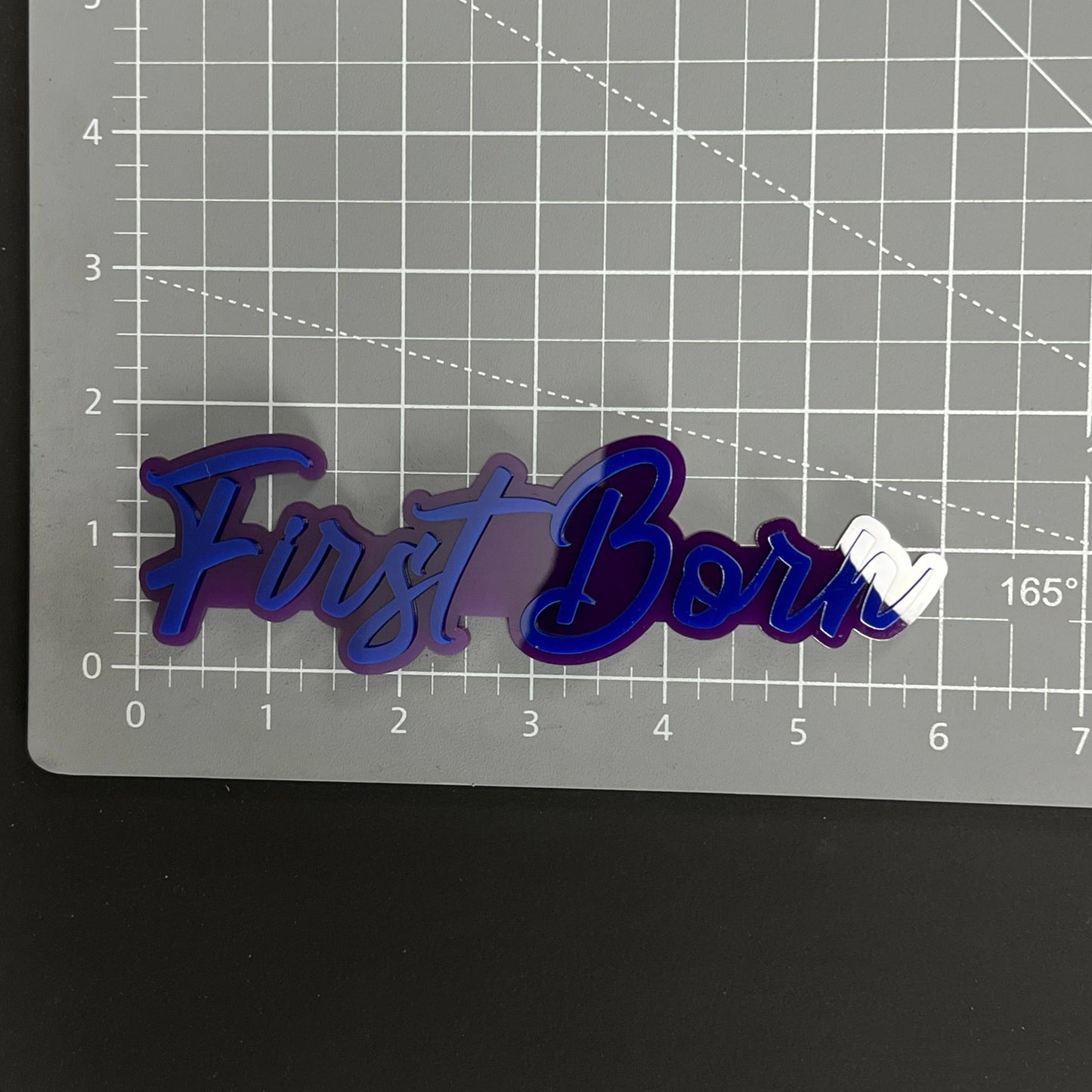 1PC First Born 3D Acrylic Badge - Car Truck Emblem Fender Tailgate Trunk Sticker