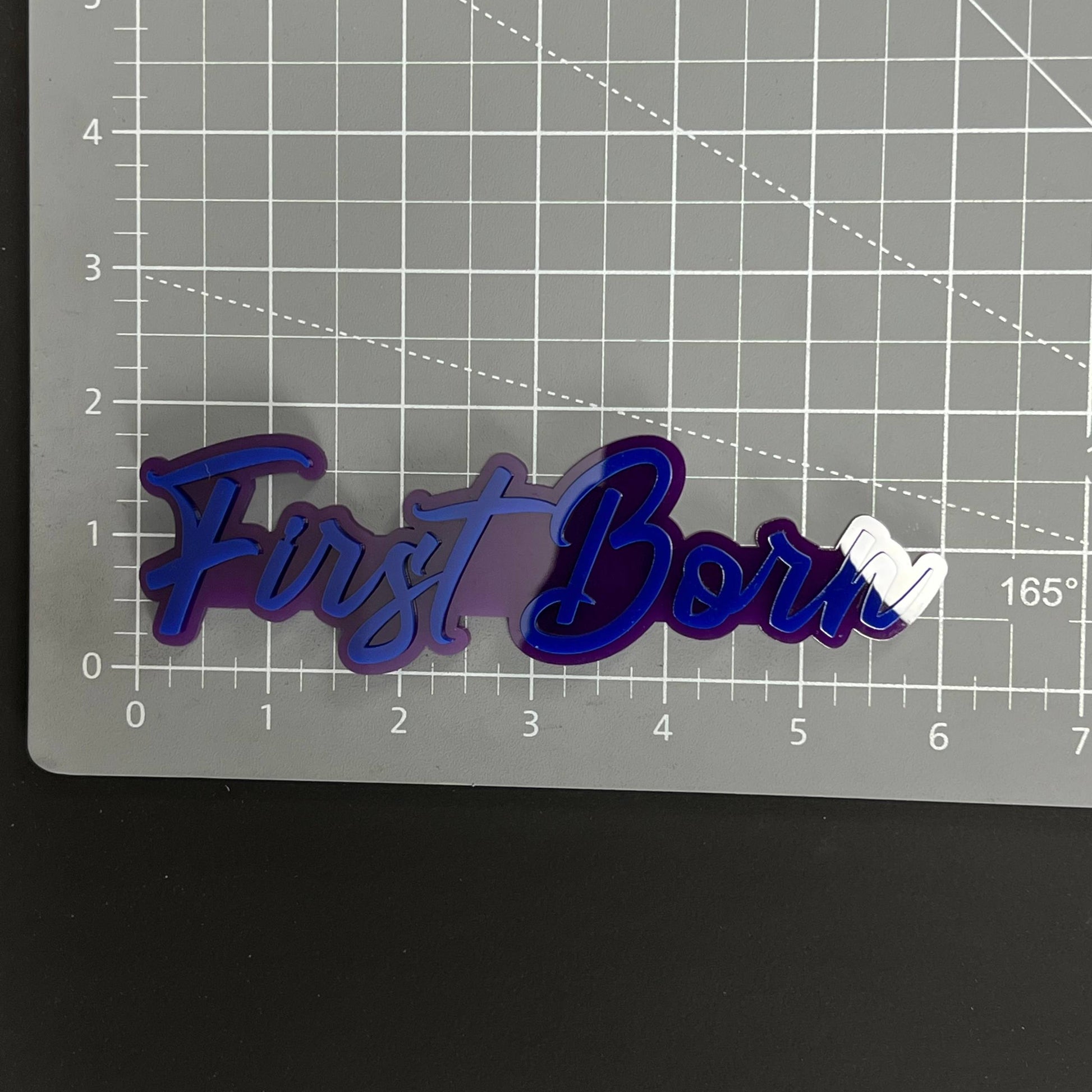 1PC First Born 3D Acrylic Badge - Car Truck Emblem Fender Tailgate Trunk Sticker