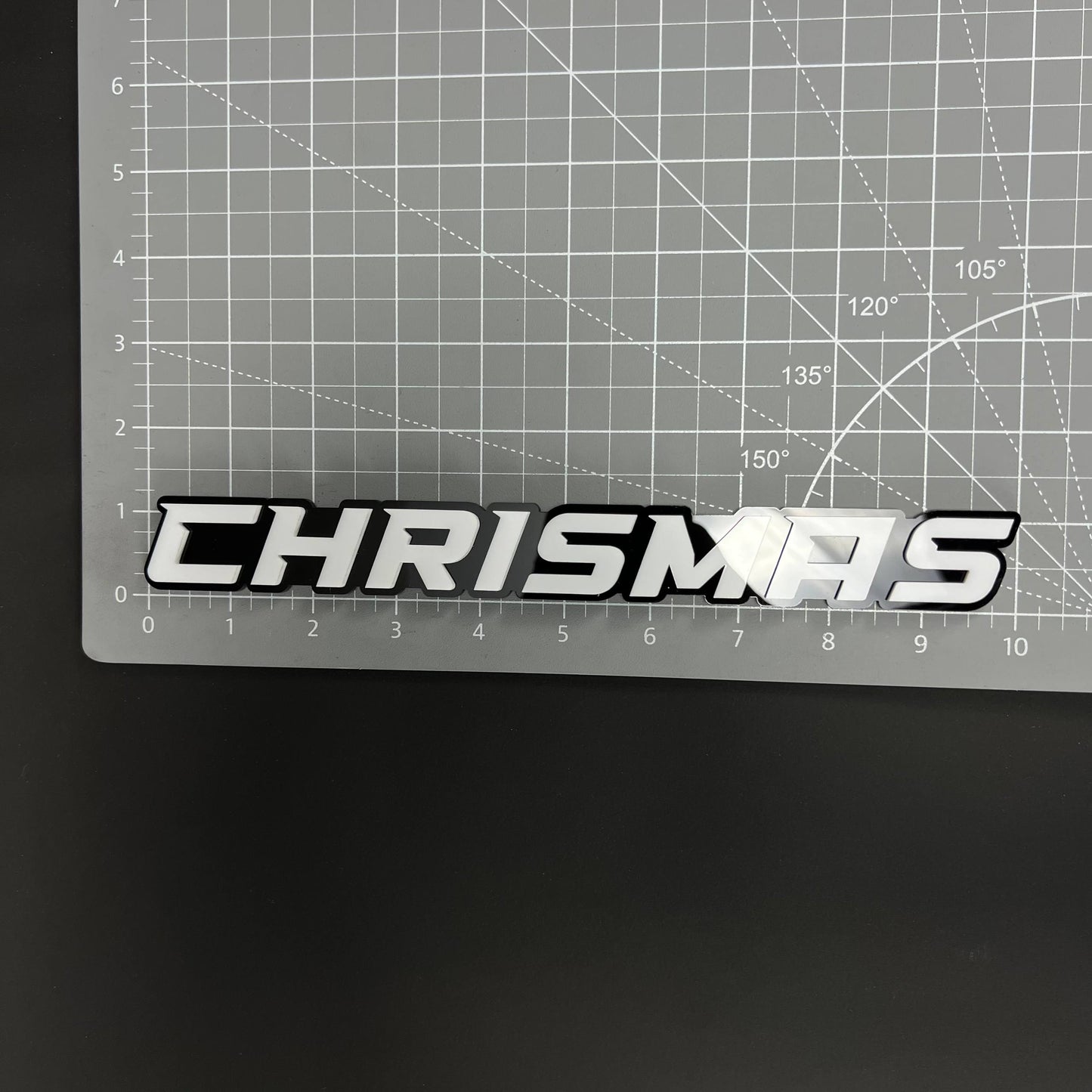 1PC CHRISMAS 3D Acrylic Badge - Car Truck Emblem Fender Tailgate Trunk Sticker