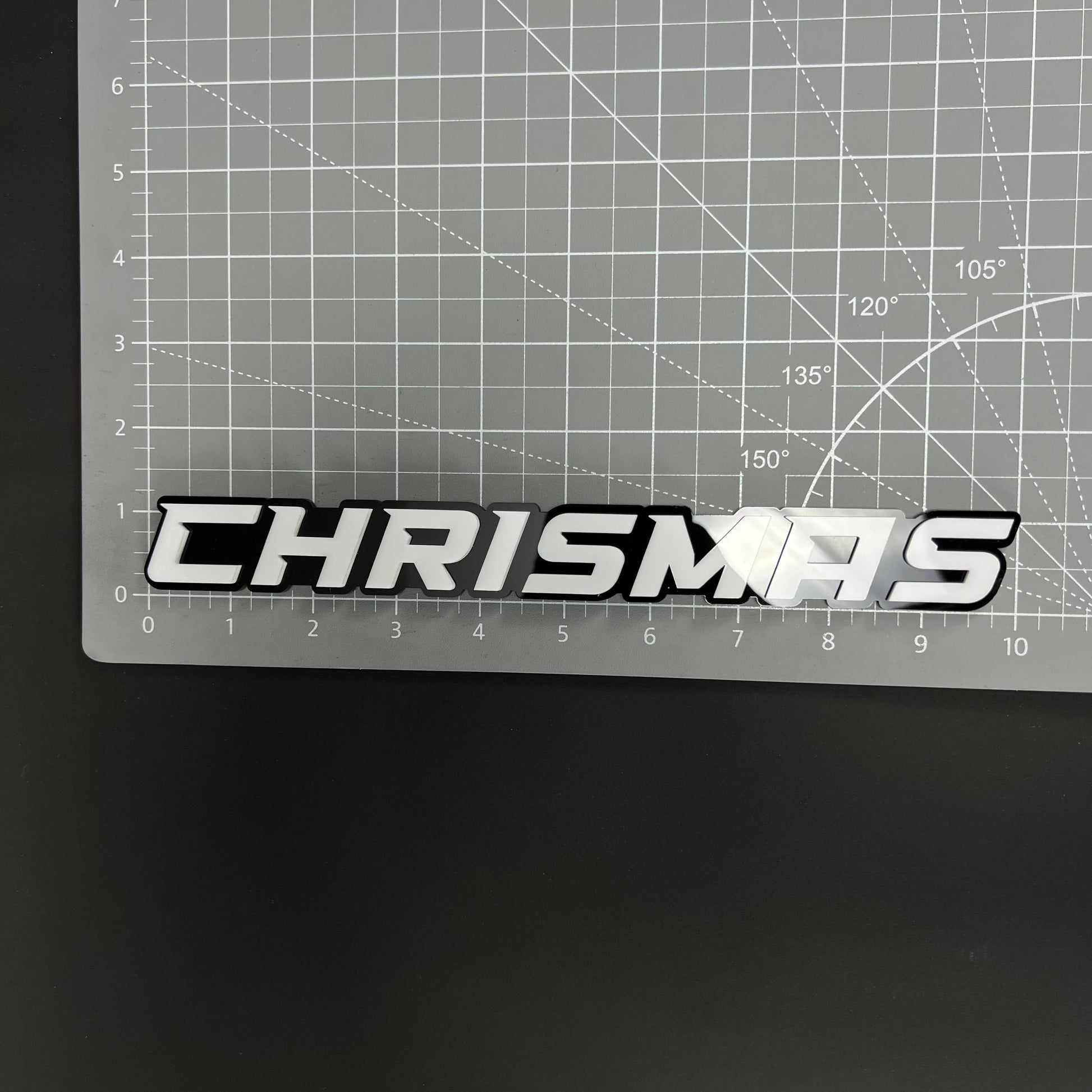 1PC CHRISMAS 3D Acrylic Badge - Car Truck Emblem Fender Tailgate Trunk Sticker