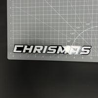 1PC CHRISMAS 3D Acrylic Badge - Car Truck Emblem Fender Tailgate Trunk Sticker
