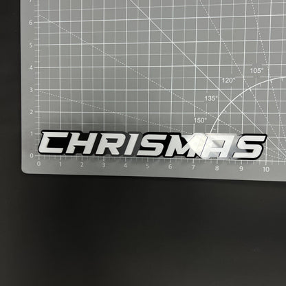 1PC CHRISMAS 3D Acrylic Badge - Car Truck Emblem Fender Tailgate Trunk Sticker