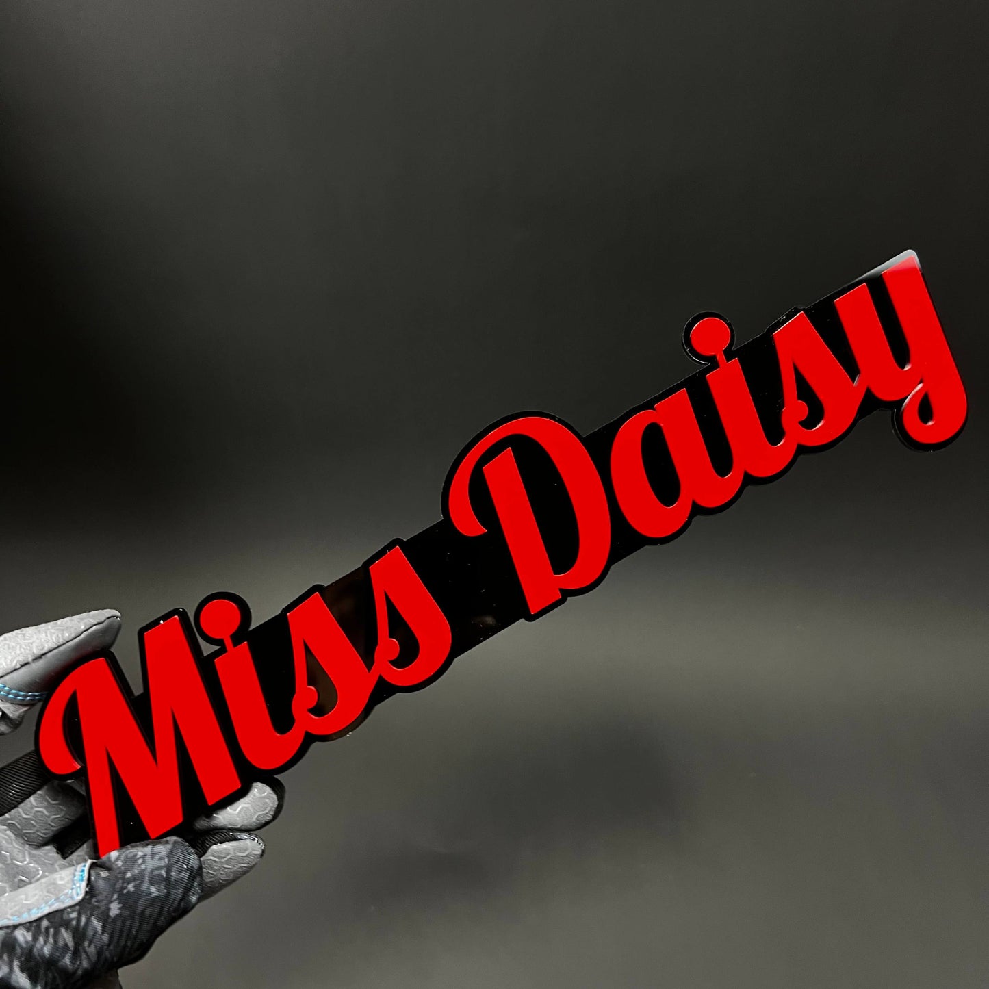 1PC Miss Daisy 3D Acrylic Badge - Car Truck Emblem Fender Tailgate Trunk Sticker