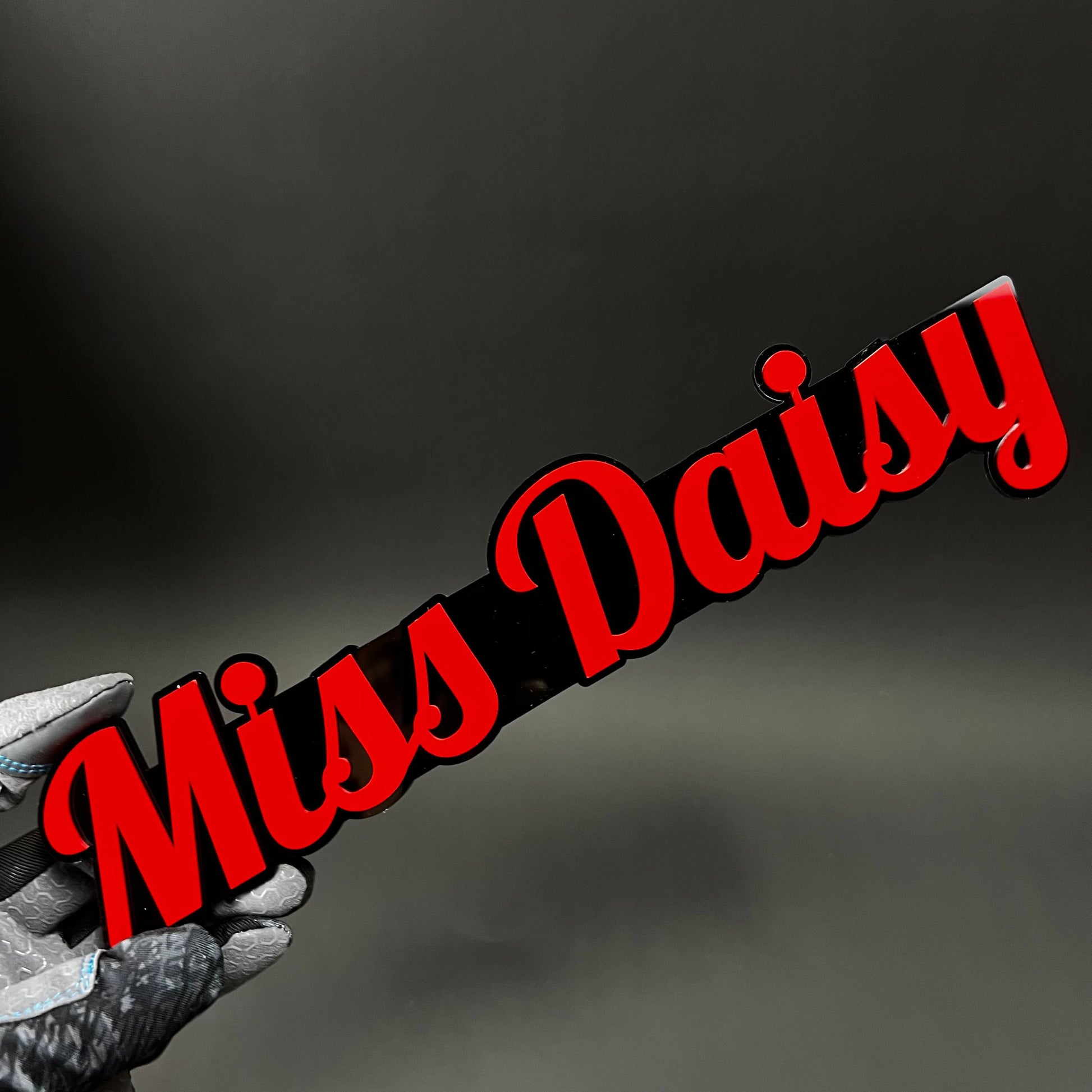 1PC Miss Daisy 3D Acrylic Badge - Car Truck Emblem Fender Tailgate Trunk Sticker