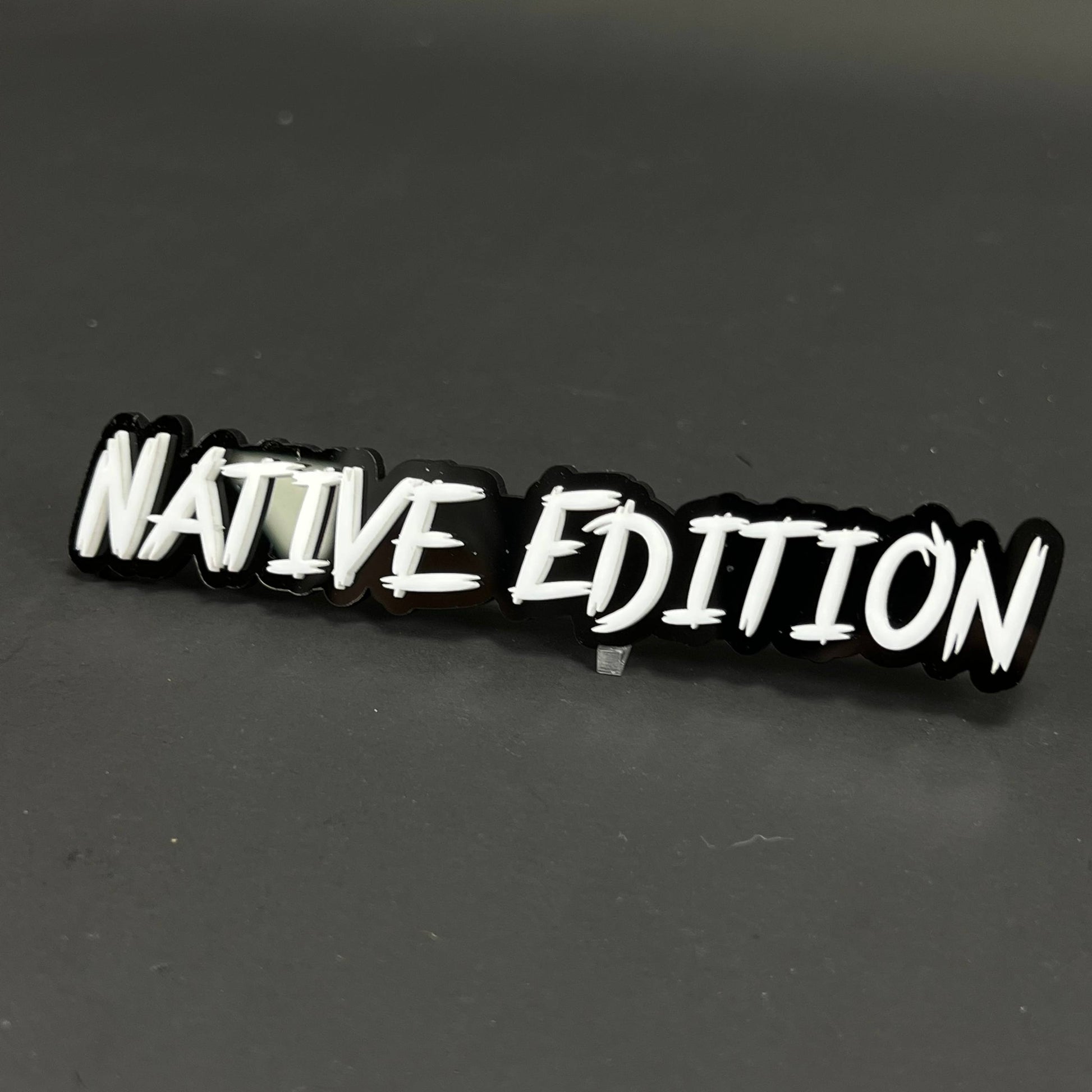 1PC NATIVE EDITION 3D Acrylic Badge - Car Truck Emblem Fender Sticker