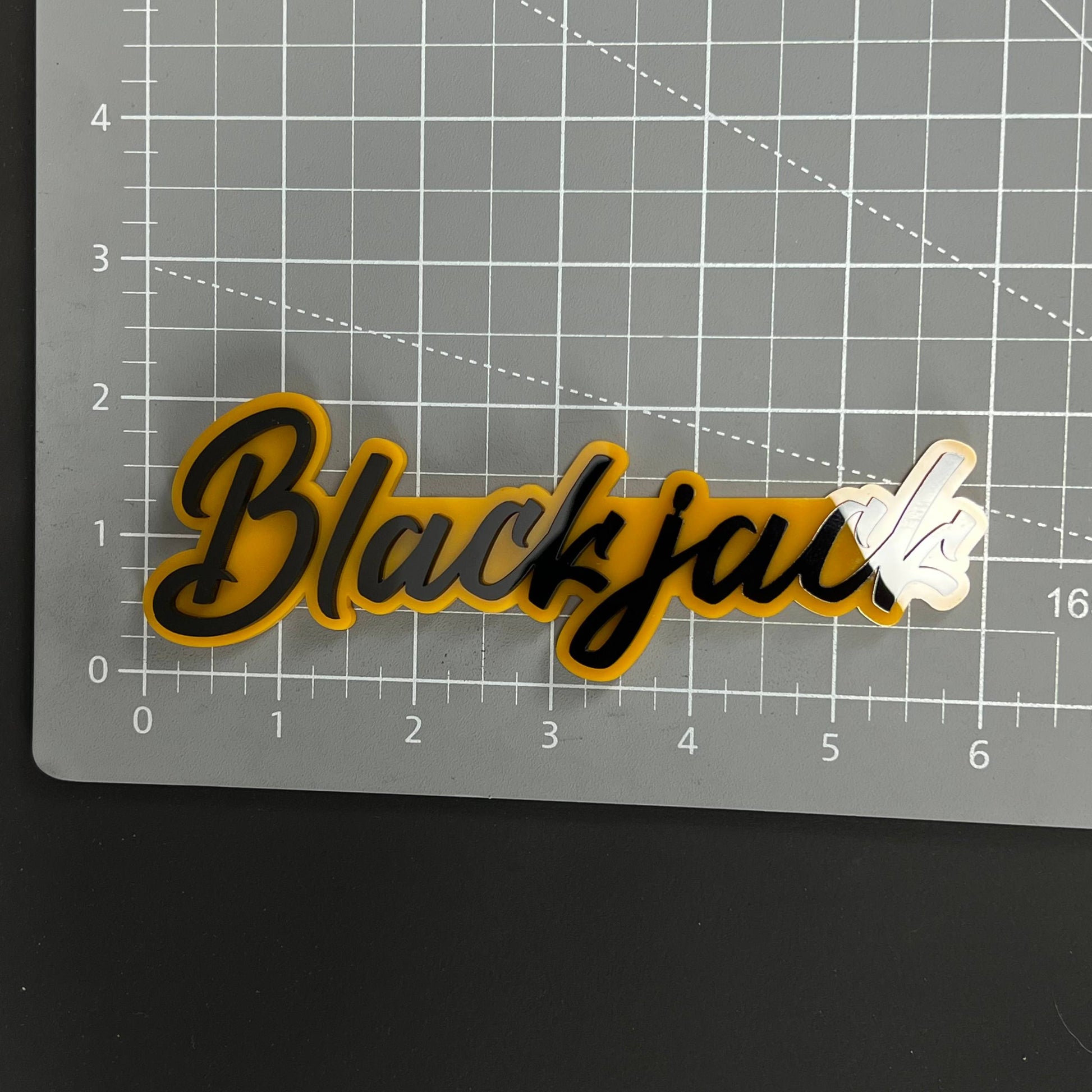 1PC Blackjack 3D Acrylic Badge - Car Truck Emblem Fender Tailgate Trunk Sticker
