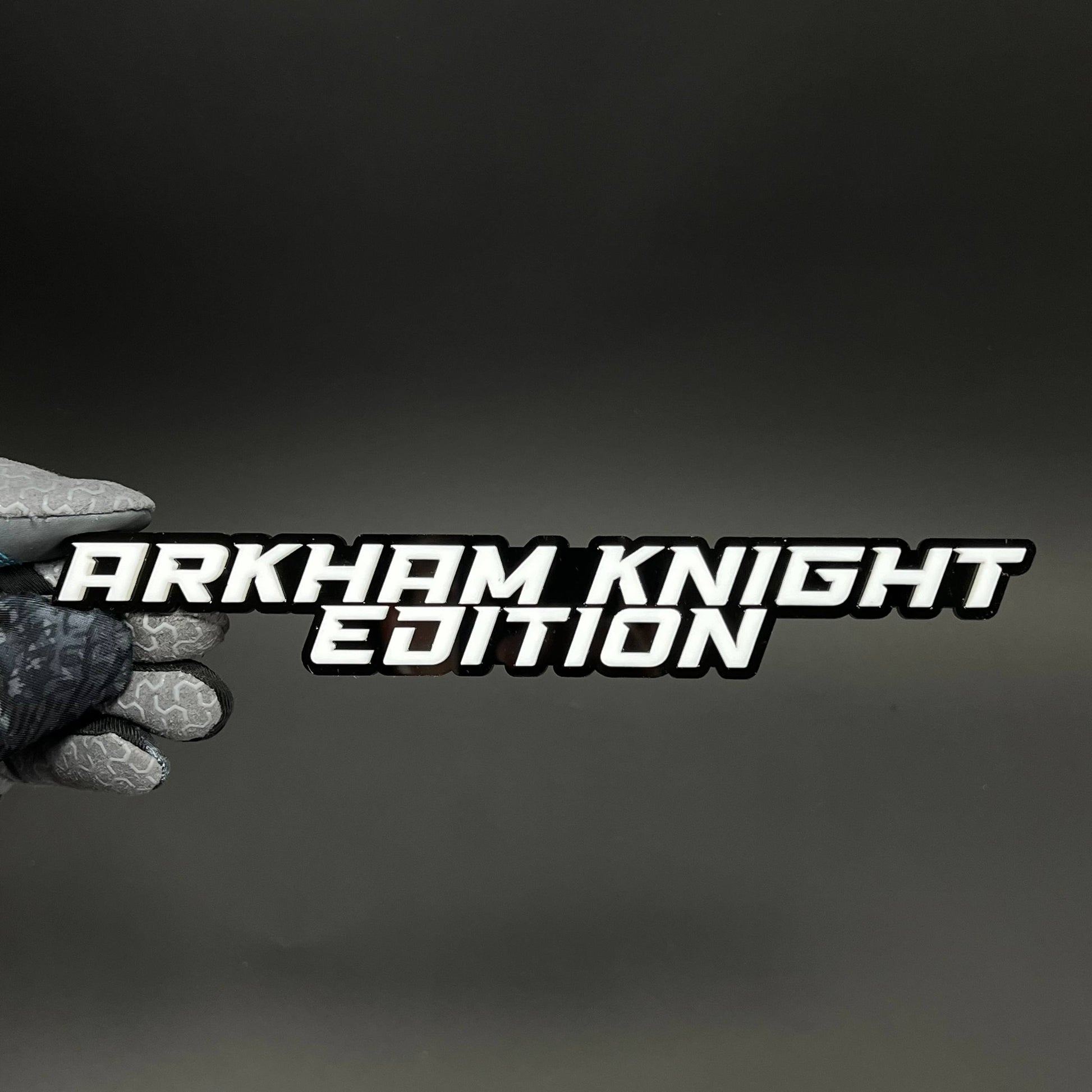 1PC ARKHAM KNIGHT EDITION 3D Acrylic Badge - Car Truck Emblem Fender Sticker