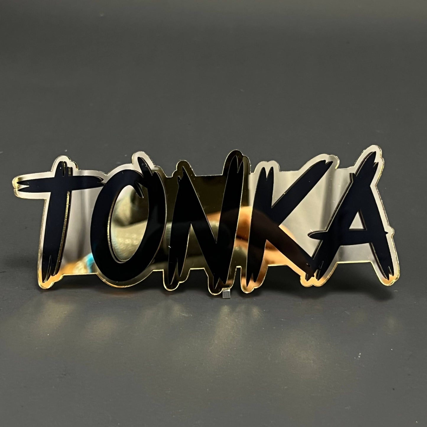 1PC TONKA 3D Acrylic Badge - Car Truck Emblem Fender Tailgate Trunk Sticker
