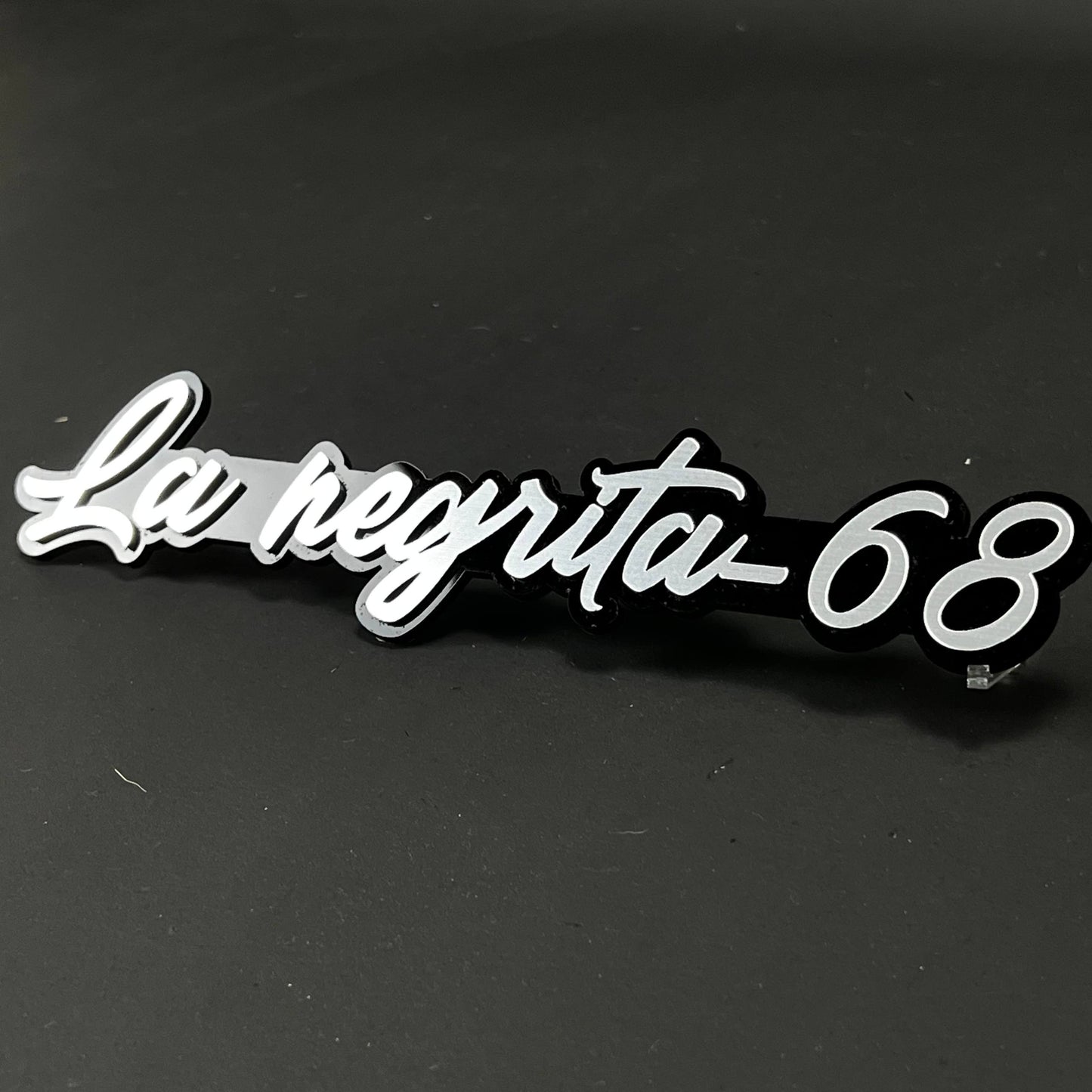 1PC La negrita-68 3D Acrylic Badge - Car Truck Emblem Fender Sticker