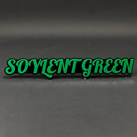 1PC SOYLENT GREEN 3D Acrylic Badge - Car Truck Emblem Fender Sticker