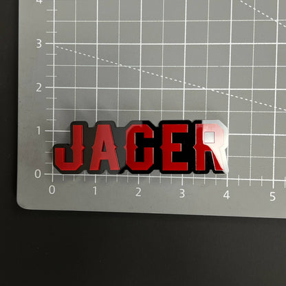 1PC JAGER 3D Acrylic Badge - Car Truck Emblem Fender Tailgate Trunk Sticker