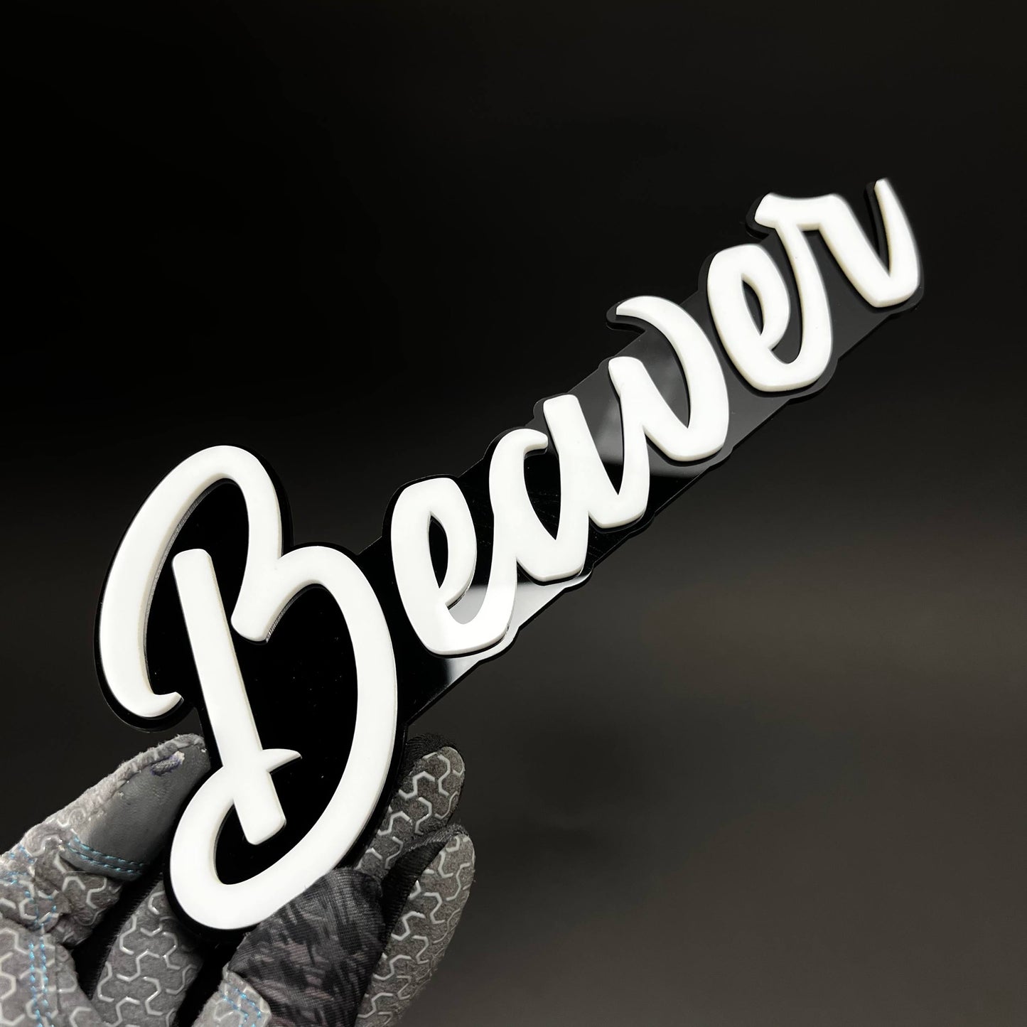 1PC Beaver 3D Acrylic Badge - Car Truck Emblem Fender Tailgate Trunk Sticker