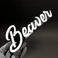 1PC Beaver 3D Acrylic Badge - Car Truck Emblem Fender Tailgate Trunk Sticker