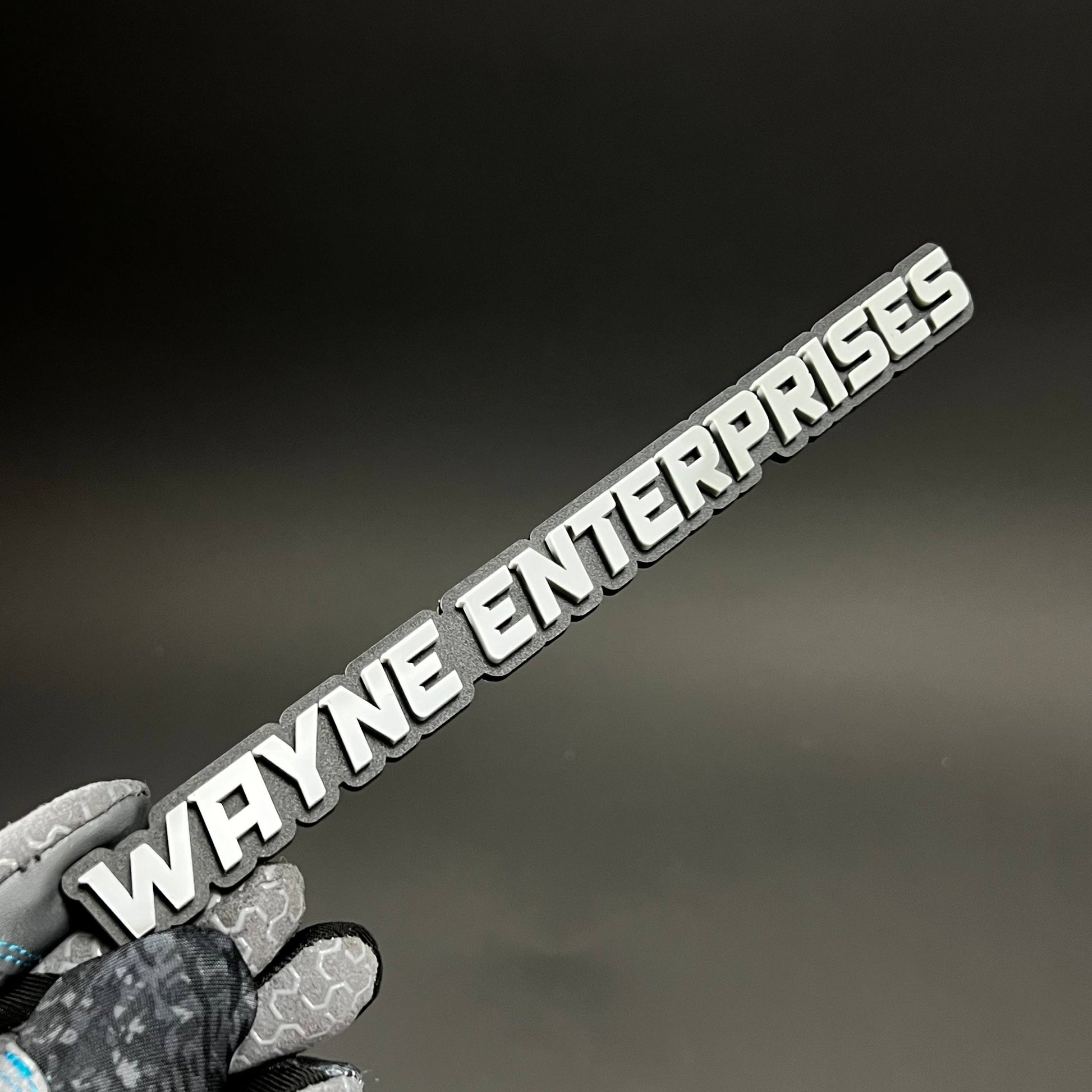 1PC WAYNE ENTERPRISES 3D Acrylic Badge - Car Truck Emblem Fender Sticker
