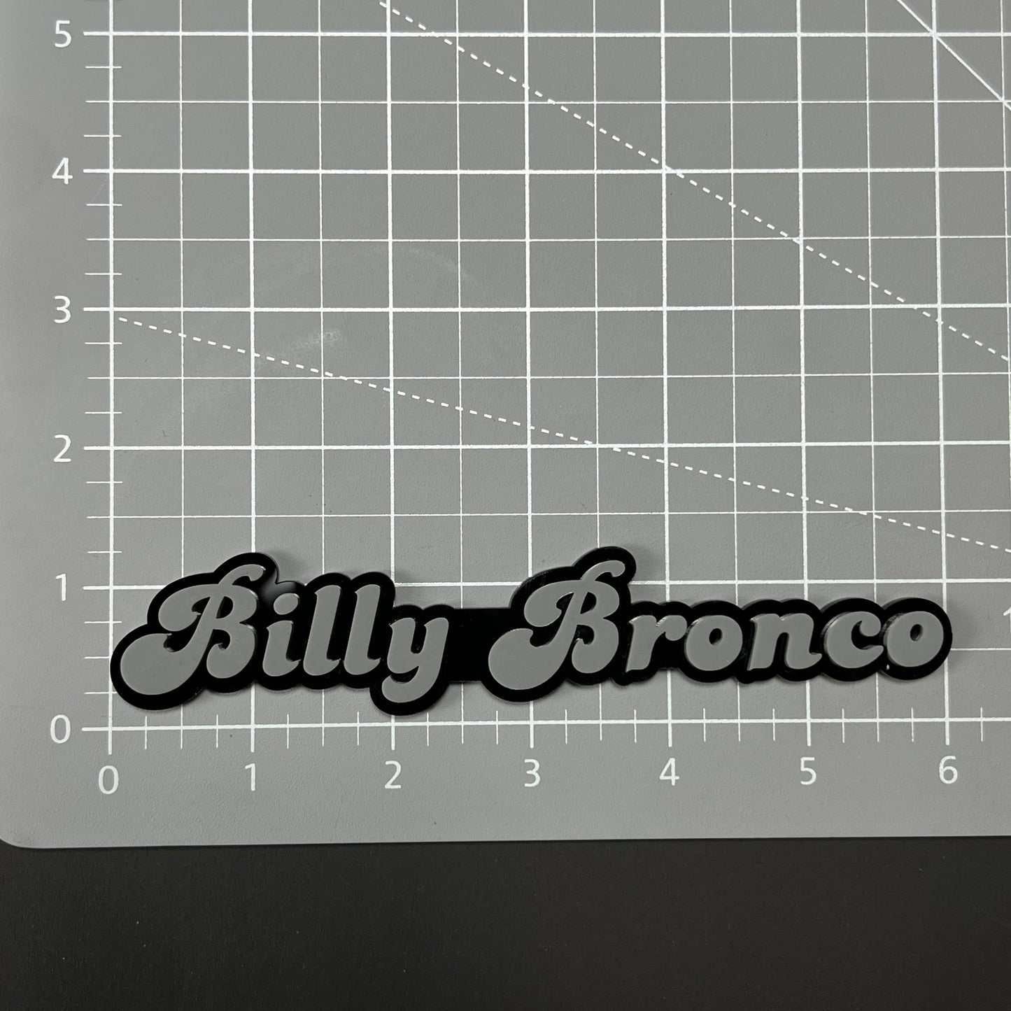 1PC Billy Bronco 3D Acrylic Badge - Car Truck Emblem Fender Sticker