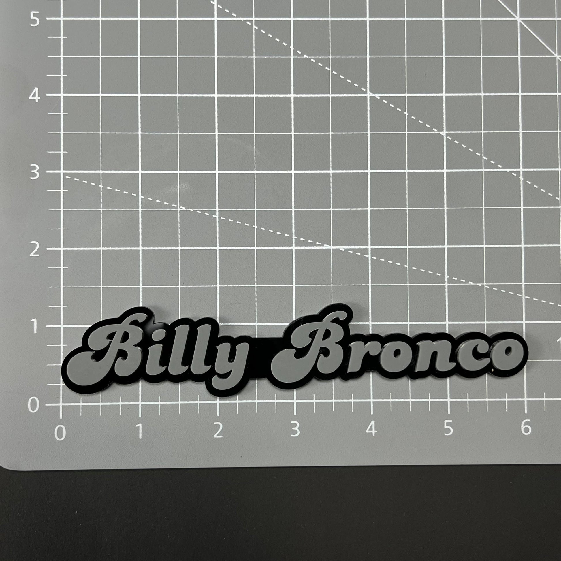 1PC Billy Bronco 3D Acrylic Badge - Car Truck Emblem Fender Sticker