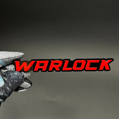1PC WARLOCK 3D Acrylic Badge - Car Truck Emblem Fender Tailgate Trunk Sticker