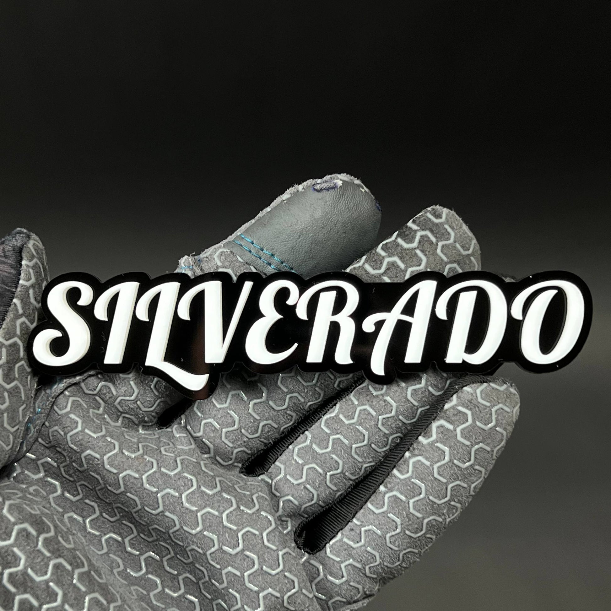 1PC SILVERADO 3D Acrylic Badge - Car Truck Emblem Fender Tailgate Trunk Sticker